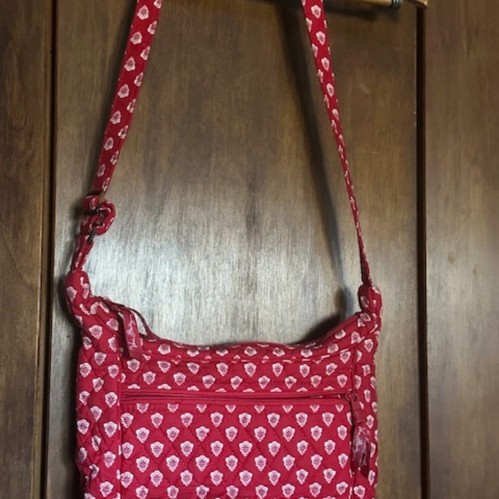 Red Vera Bradley Shoulder Bag Purse - Picture 2 of 3